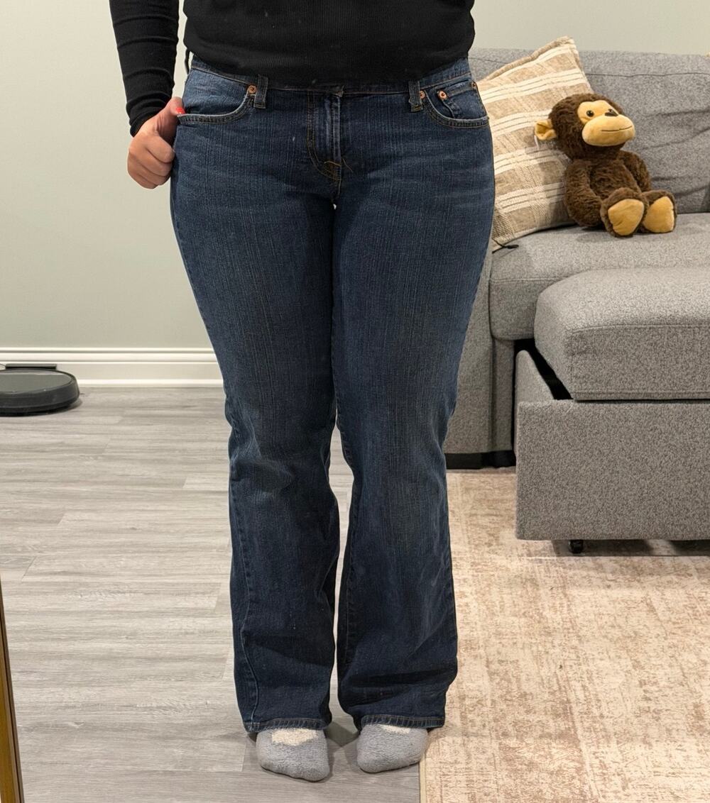 Lucky Brand Dungarees Mid Rise Flare Jeans 8/29 Y2K